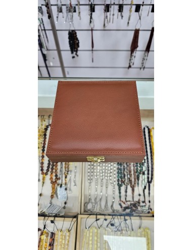 LÜX KARE TESBİH KUTUSU (Taba Kahverengi)