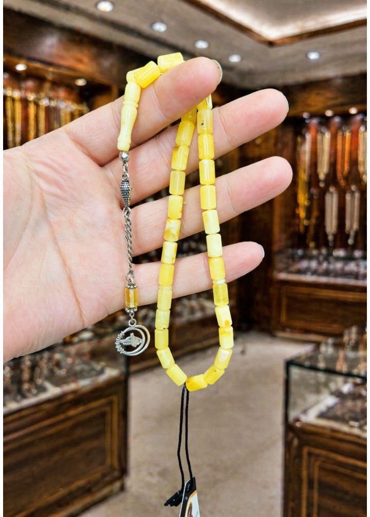 KALİNİNGRAD KAYA DAMLA KEHRİBAR TESBİH. (DK-02)