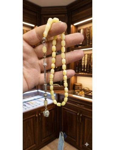 KALİNİNGRAD KAYA DAMLA KEHRİBAR TESBİH. (DK-10)